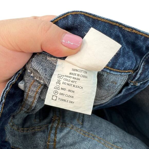 Dissh Bronx Indigo Mid Rise Cargo Jeans in Indigo Blue Size US 2 - Picture 15 of 16
